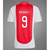 Fotballdrakt Herre Ajax Brian Brobbey #9 Hjemmedrakt 2024-25 Kortermet